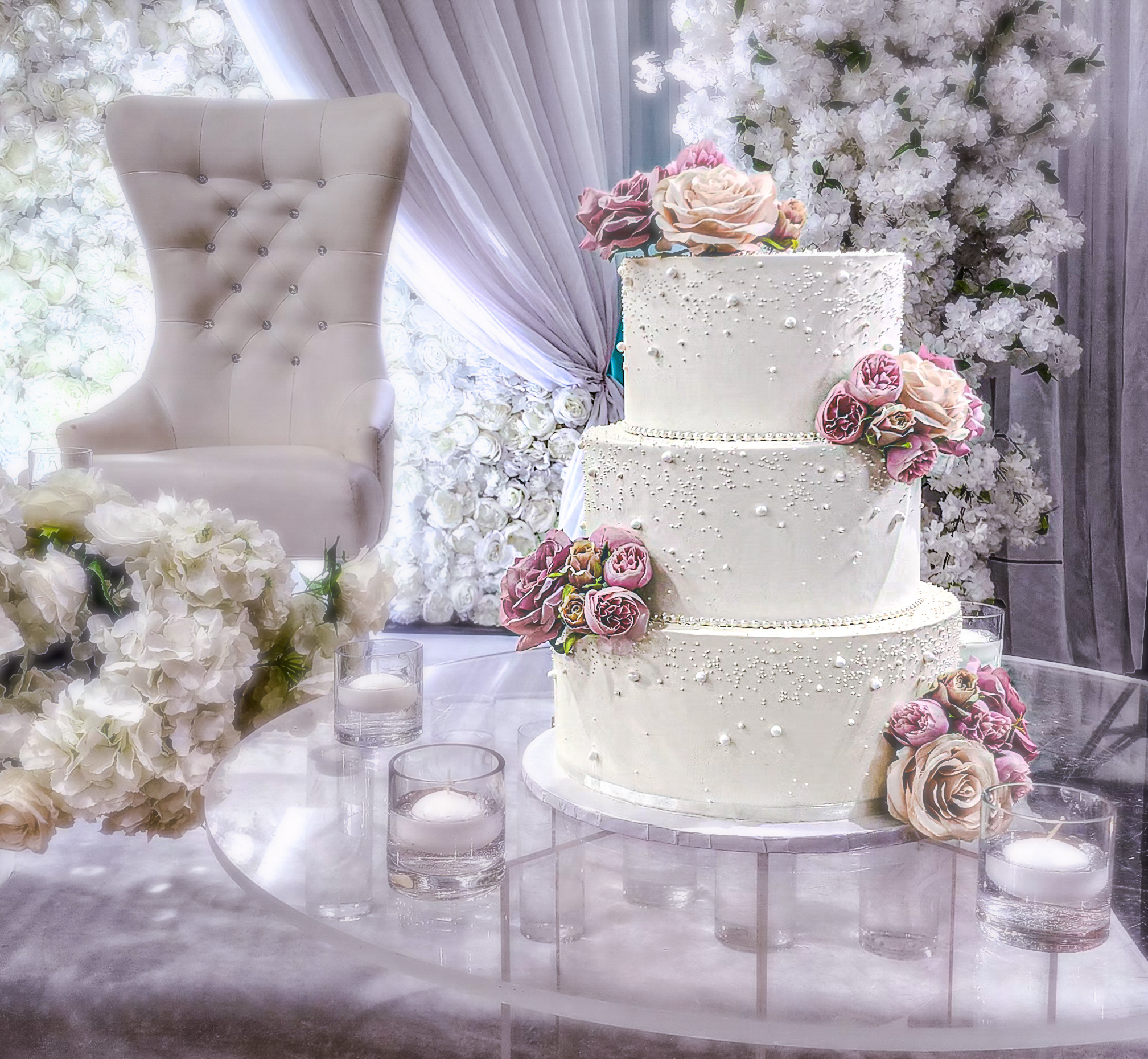 3 Tier Wedding Cake