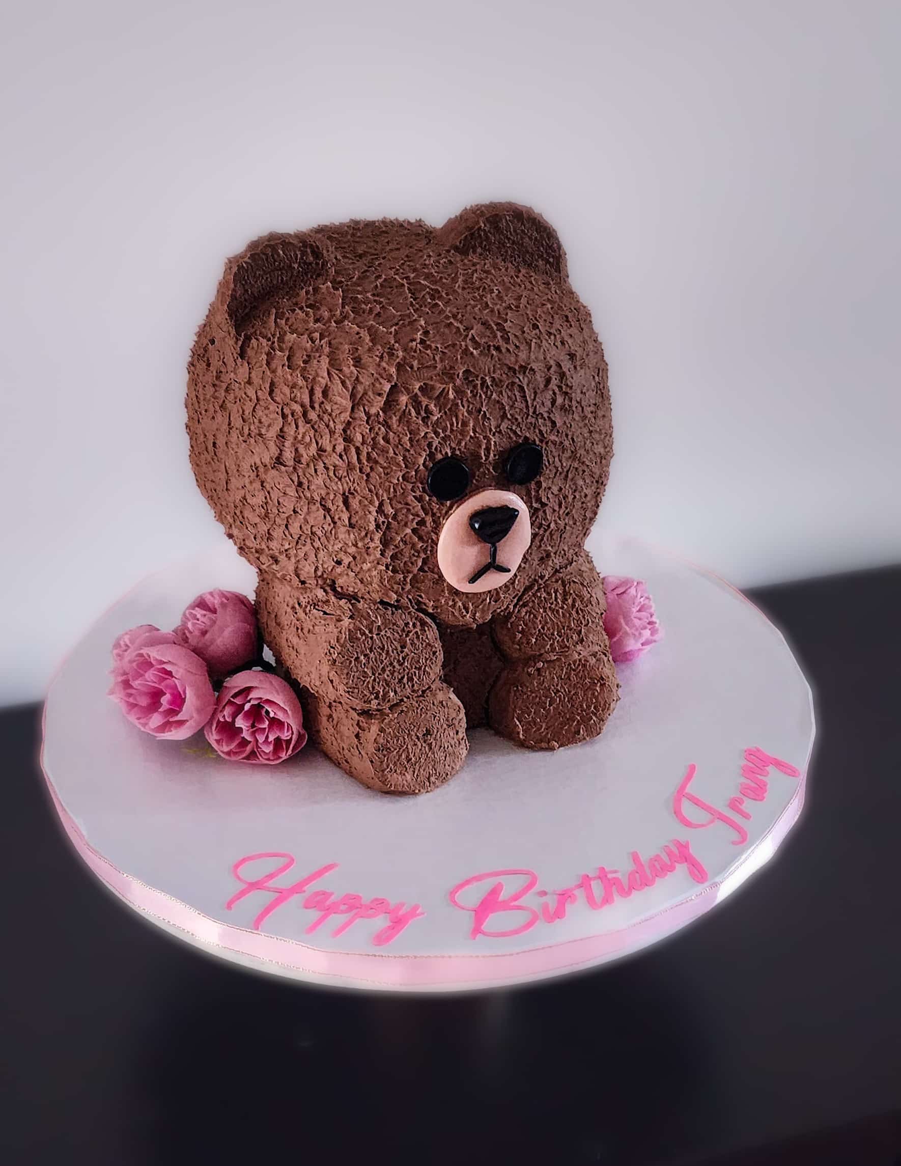 3D Bear Cake