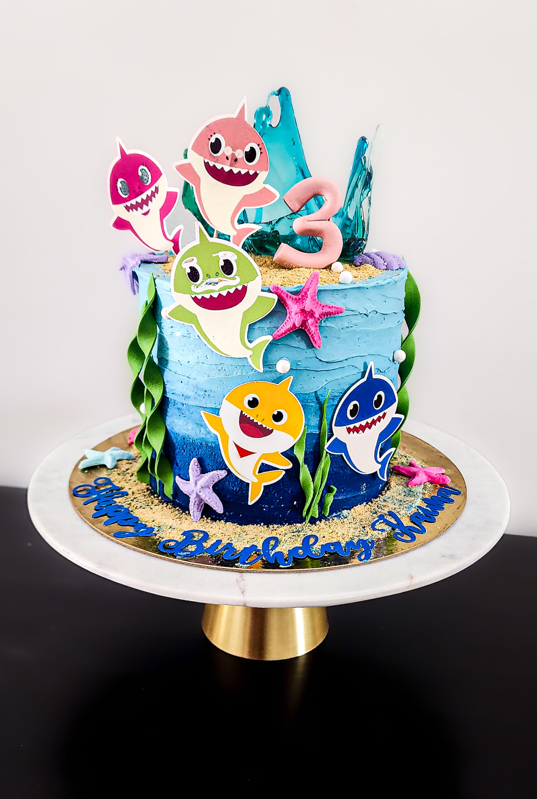 Baby Shark Birthday Cake