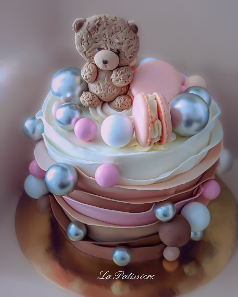 Bear Baubles Baby Shower Cake