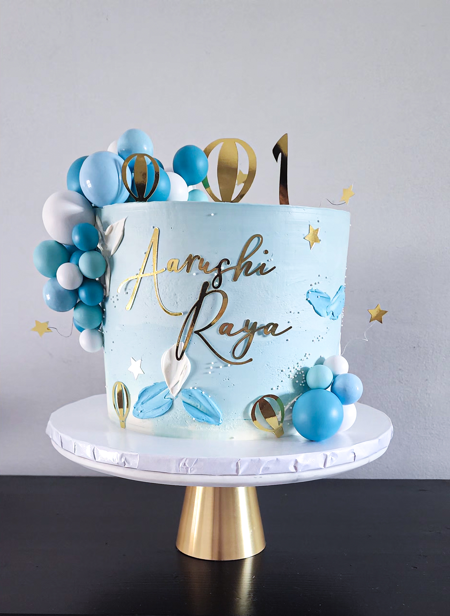 Blue Birthday Cake for Girl