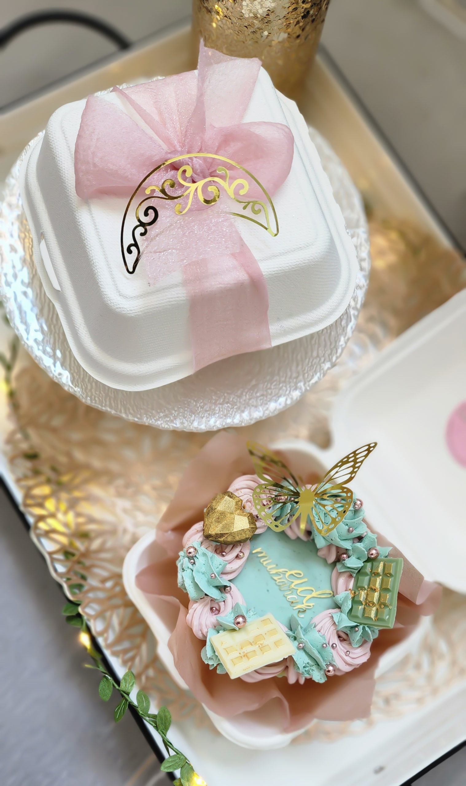 Eid Bento Cake Boxed
