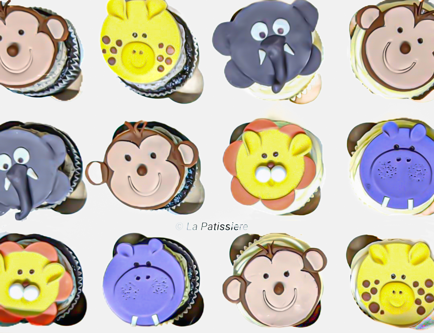 Jungle Animals Cupcakes