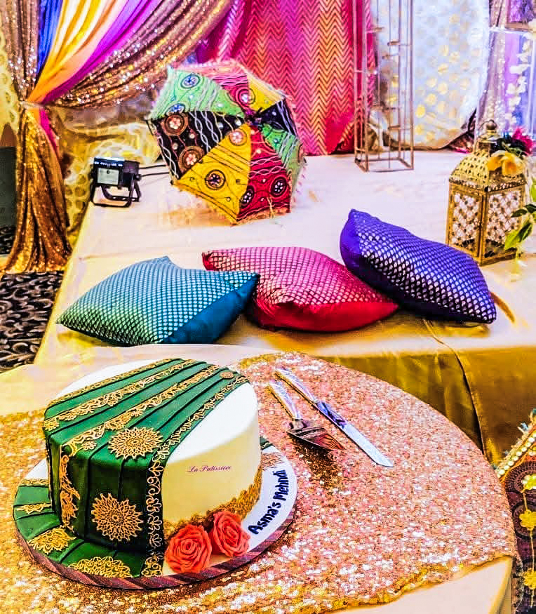 Mehndi Cake Set Up