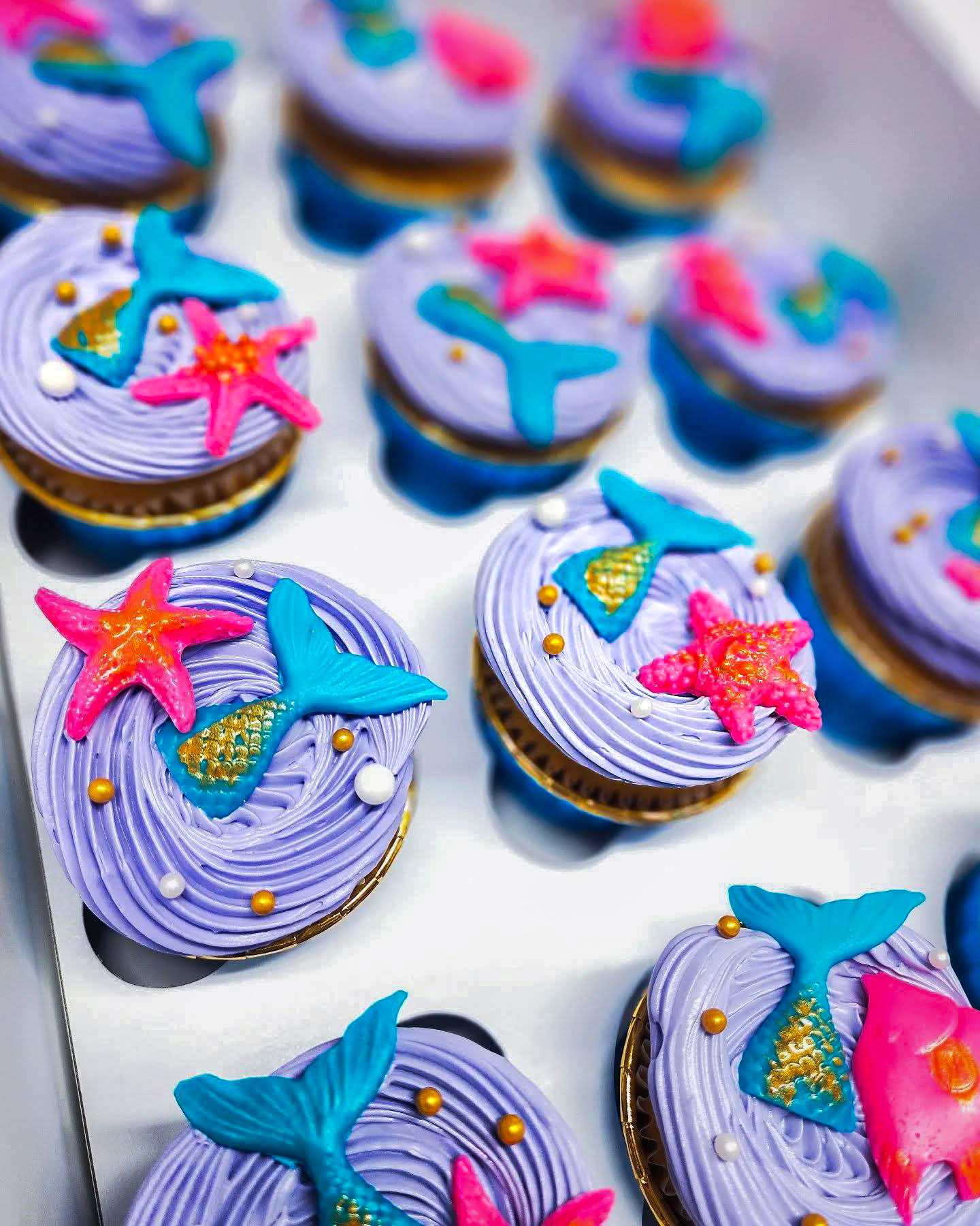 Mermaid Tail Cupcakes