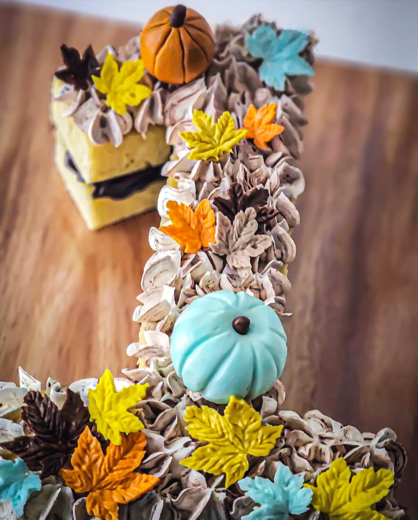 Number 1 Fall Themed Cake