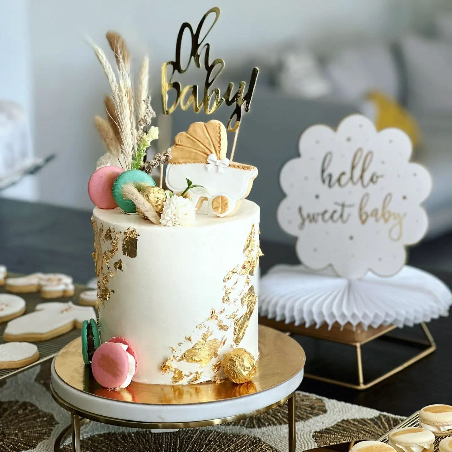 Oh Baby Baby Shower Cake