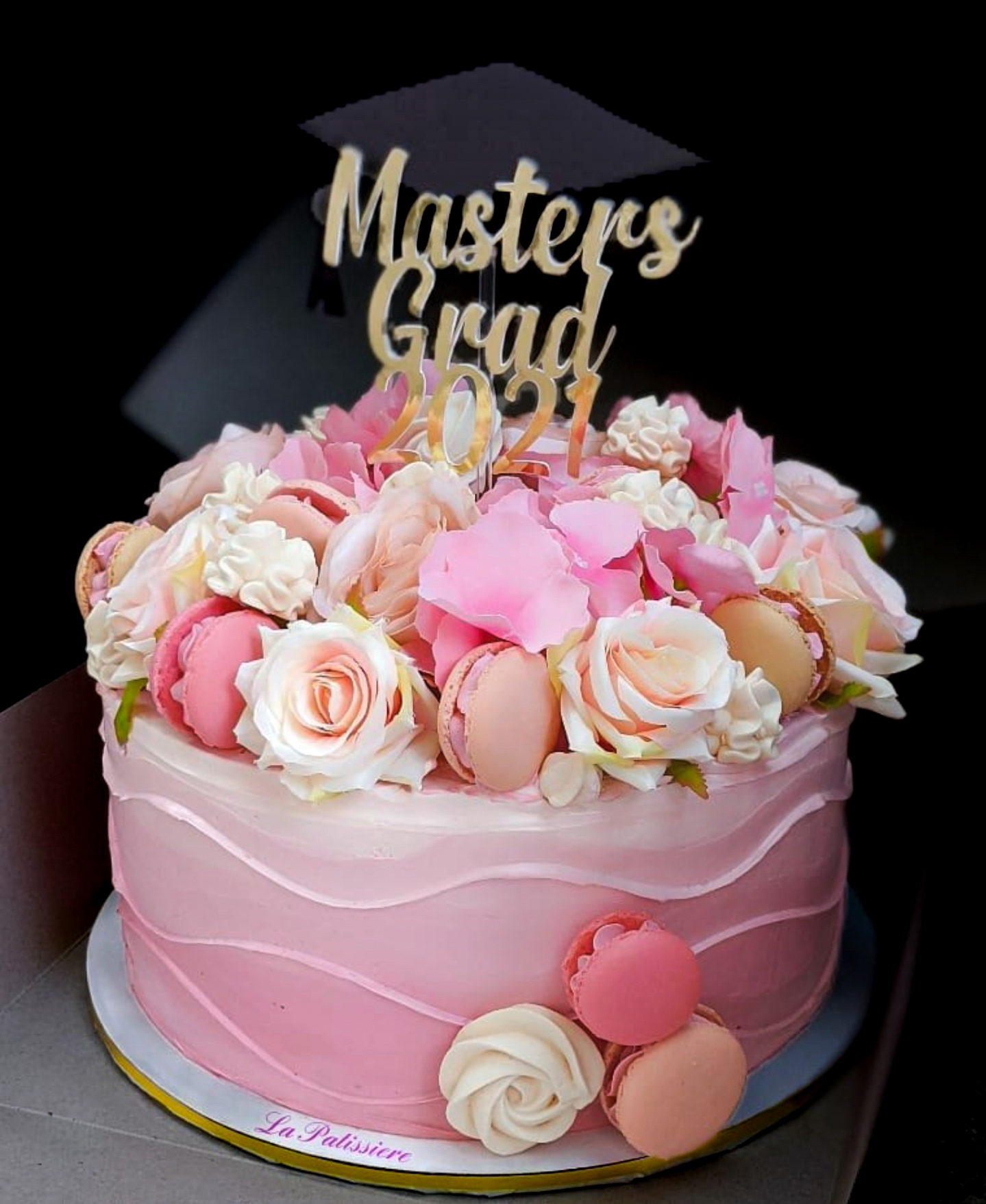 Pink Graduation Cake