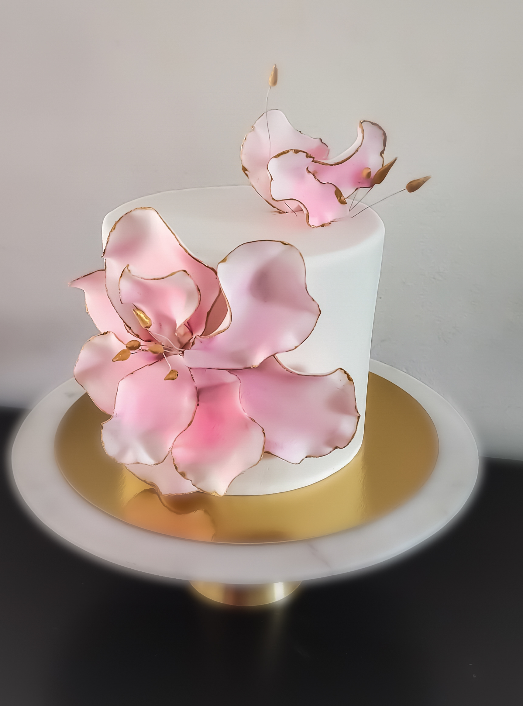 Pink Petals Cake