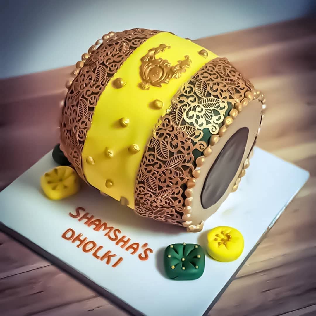 Yellow Dhol Cake